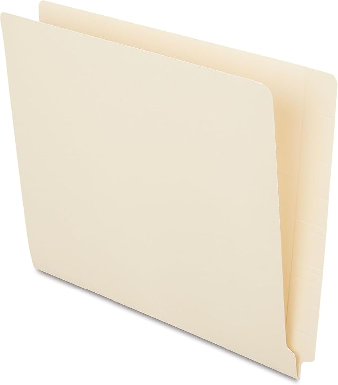 Staples End‑Tab File Folder, Letter Size, Manila, Reinforced Tab, Durable Construction, 250/Box by Staples