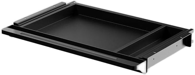 Under Desk Mounted Sliding Drawer to pull out, Attachable Desk Pencil Drawer Ball-Bearing Slides (Black) - Image 3