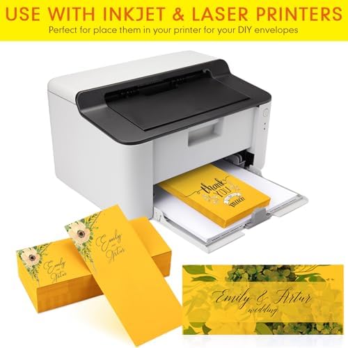 Jutom #10 Letter Size Kraft Envelopes, Gold, 500 Pcs - Image 3