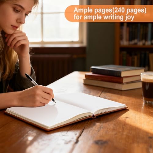 Comix 3 Pack Lined Journal Notebooks for Work, 240 Pages, 5.5"x8.3" - Image 2