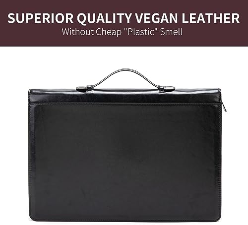 Personalized Vegan Leather 3 Ring Portfolio for 8.5 x 14" Notepad - Image 7