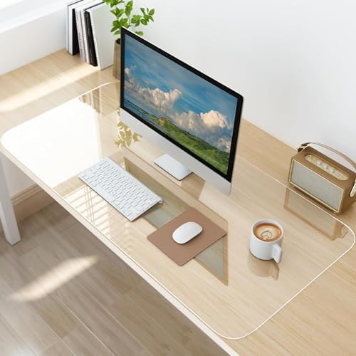 Clear Desk Mat, Non-Slip PVC Desk Protector Mat (23.6"*11.8") by Unknown
