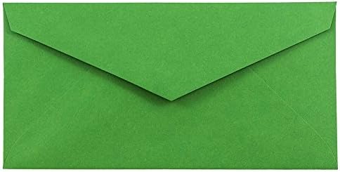JAM PAPER Monarch Colored Envelopes - 3 7/8 x 7 1/2 - Green Recycled - 50/Pack by JAMPaper
