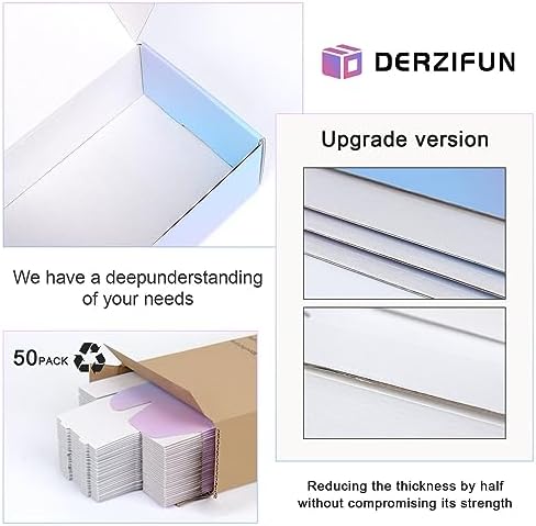 6x6x2 in Small Shipping Boxes for Packaging Small Business, 50 Pack Mailing Boxes Corrugated Cardboard Mailer Box for Wrapping Bulk Present - Image 3