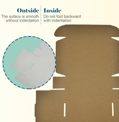 Small Shipping Boxes 7x6x2, Set of 50, White Corrugated Cardboard Box Mailer (YD762-50W) - Image 5