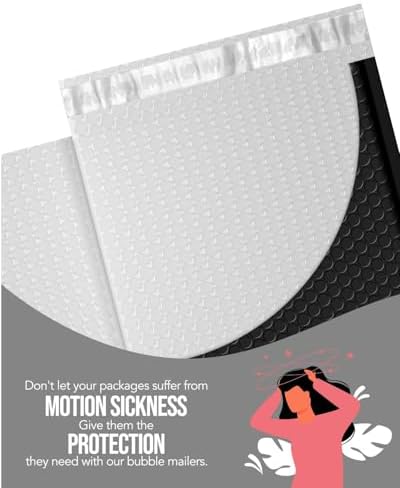 GSSUSA Black Bubble Mailers 10x13" Padded Envelopes 500 Pack Self-Seal - Image 3