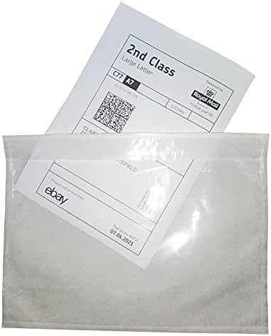 LabelMore 6" x 9" Clear Adhesive Packing List Envelopes Pouch - Label Envelopes Pouches - Clear Top Shipping Label Bag for Mailing Bag Box - 1000 Packs by LabelMore