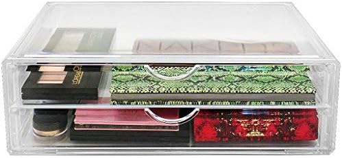 Sorbus Large Stackable Acrylic Drawers - 2 Clear Storage Drawers for Organizing Make up, Nail Polish, Hair Accessories, and Beauty Supplies - Makeup Organizer for Vanity, Bathroom Organizer Countertop - Image 7