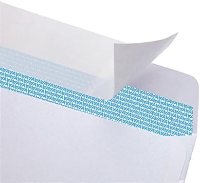 Aimoh #10 Security Self-Seal Envelopes - 1 Case - 5 Packs - 2500 Envelopes, Windowless, Security Tint Pattern, Quick-Seal Closure - EnveGuard - Size 4-1/8 x 9-1/2 Inches - White - 24 LB (34010-CS) - Image 5