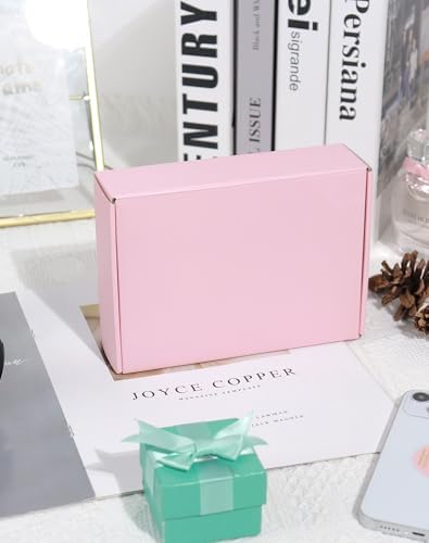 7x5x2 Inch Pink Shipping Boxes for Small Business, 50 Pack Small Corrugated Cardboard Boxes, Cute Mailer Packaging Boxes for Gift - Image 5