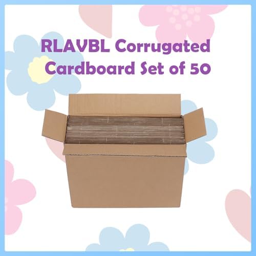 RLAVBL 50 Pack 8.5x11 Corrugated Cardboard Sheets, White Flat Cardboard Inserts for Shipping, Mailing, Packing, DIY Crafts - Image 7