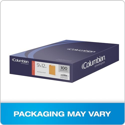 Columbian 9 x 12 Catalog Envelopes with Self Seal Closure, 28 lb Brown Kraft, for Mailing Flat Letter Size Documents or Photos, 100 Per Box (COLO341), Pack of 5 - Image 7