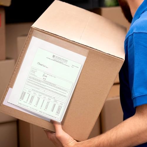 ABC PACK & SUPPLY Packing List Envelopes, Clear 9.5 x 12 Inch, Self Seal Document Pouches for Shipping Inserts Polyethylene 2 Mil, Pack of 500 - Image 6