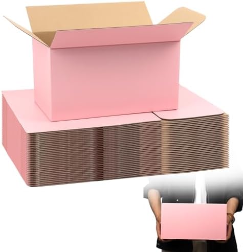 11x6x6 Pink Shipping Boxes, 30 Pack Mailing Boxes for Small Business, Corrugated Cardboard Boxes for Packaging, Shipping by FORBFAN-US