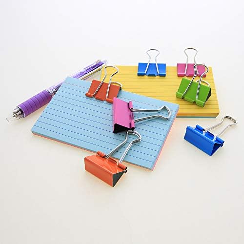 BAZIC Products Assorted Size Binder Clips, Assorted Colors, 12 Ct, 24-Box - Image 6
