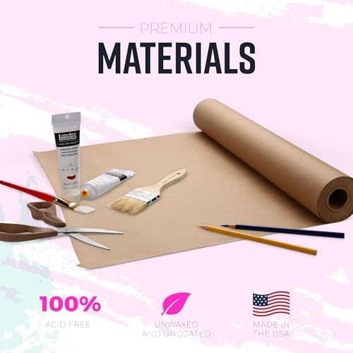 Large Brown Kraft Paper Roll - 36" x 1200" (100 ft) - Made in USA - Ideal for Gift Wrapping, Packing, Moving, Postal, Shipping, Parcel, Wall Art, Crafts, Bulletin Boards, Floor Cover or Table Runner - Image 3