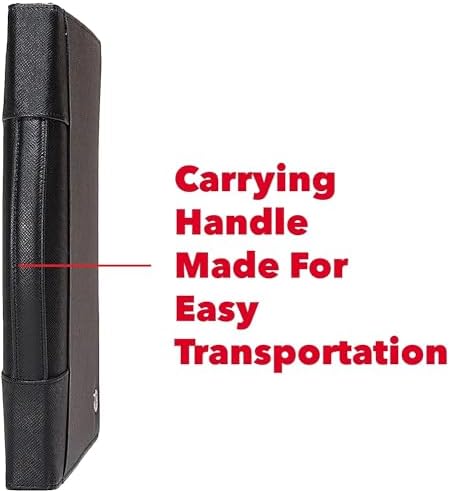 Case-it Zipper Padfolio | Letter Size | 3-Ring Binder | PAD-40 Black - Image 5