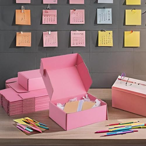 8x6x3 inch Pink Shipping Boxes for Small Business- Set of 25 - Image 5