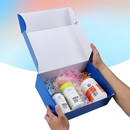PHAREGE 20 Pack 12x9x4 in Cardboard Shipping Boxes, Royal Blue Gift Box - Image 2