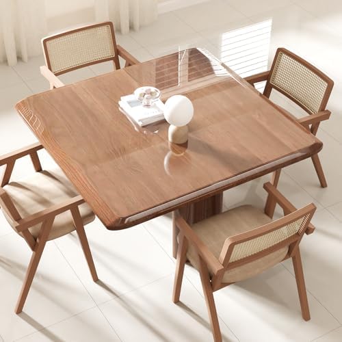Crystal Clear Plastic Table Cover Protector, 36" x 60" Desk Pad Mat by FURKIT