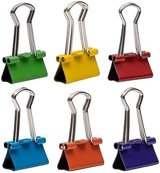 JAM PAPER Colorful Binder Clips - Small - 3/5 Inch (15 mm) - Assorted Binderclips - 6 Packs of 30 - Image 2