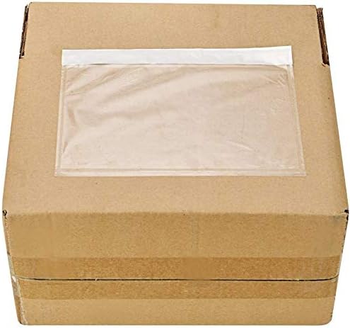 7.5" x 5.5" Clear Self-Adhesive Top Loading Packing List/Shipping Label Envelopes Pouches (800 Pack) - Image 3
