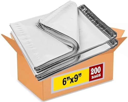 iMBAPrice White Poly Mailers, 6x9 Inch, 200-Pack by iMBAPrice
