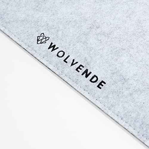 Premium Felt Desk Mat | Medium 12" x 36" | Multifunctional Desk Pad for Home Office | Light Gray - Image 4