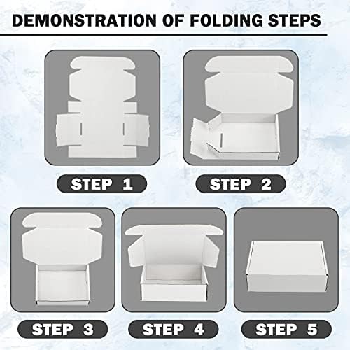 10x8x3 inch White Shipping Boxes for Small Business- Set of 25 - Image 3