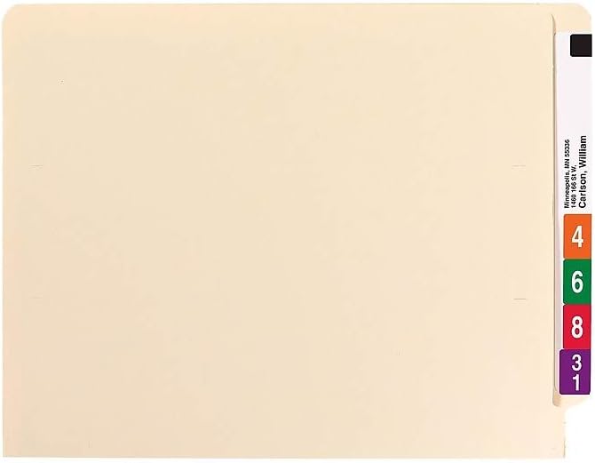 Staples End‑Tab File Folder, Letter Size, Manila, Reinforced Tab, Durable Construction, 250/Box - Image 3