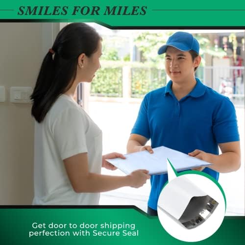 100 Pack Secure Seal White Poly Mailers Shipping Bags - Safe Shipping with 14x17 Mailers Poly Bags - E-Commerce Poly Bags for Shipping - Self Sealing 2 Mil Poly Shipping Envelopes - Image 7