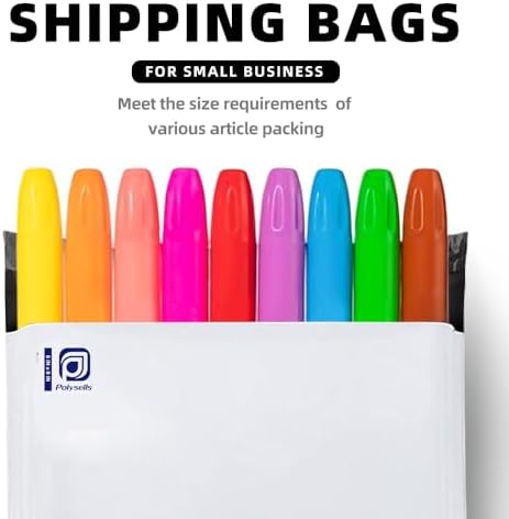 POLYSELLS 200 pcs 6x9 Inches White Poly Mailers Shipping Envelopes, Strong Adhesive Sealing, Waterproof, and Tear-resistant Postal Mailing Bags for Small Business, Clothes, Non-Fragile Items - Image 6