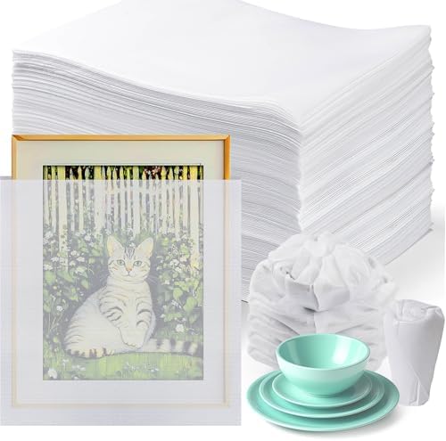 12"X 12" Cushion Foam Pouches, 100 Pack Foam Wraps Pouches, Packing Cushioning Supplies Protect Dishes, crafts, Glassware and Fragile Items, Protective Packing Sleeves for Moving, Packaging, Storage by WENQUIT