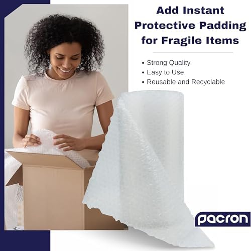 Bubble Roll Wrap 24" x 100', 1-Pack 5/16" Perforated Medium Cushioning - Image 4