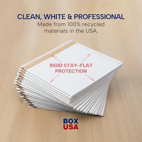 BOX USA Rigid Mailers 12.75 x 15 (100-Pack) - Cardboard Mailer Envelopes for Photos, Artwork, Certificates - Stay Flat - Image 5