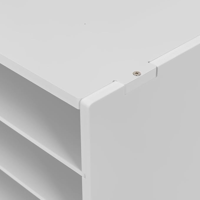 Literature Organizer Sorter, 12 Slots Adjustable File Sorter Mail Organizer | Paper Sorter Organizer, Open Design Paper Storage Mailbox for Office School Classroom, White - Image 6