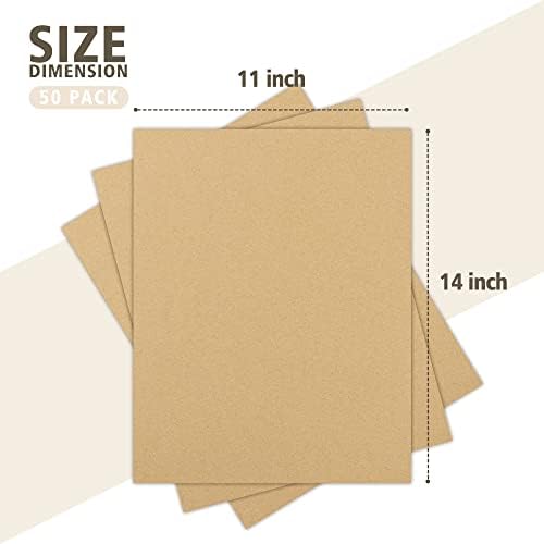 Golden State Art 50 Pack 11x14 Corrugated Cardboard Sheet 1/8" Flat Inserts - Image 2