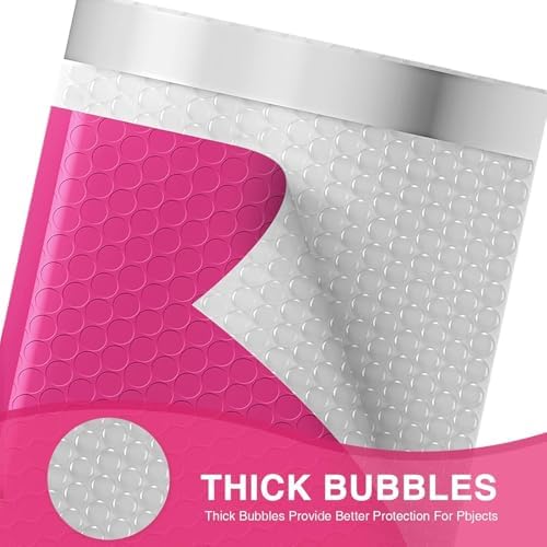 Metronic 1000 Pack Bubble Mailers 6x10 Inch Hot Pink Padded Envelopes - Image 3