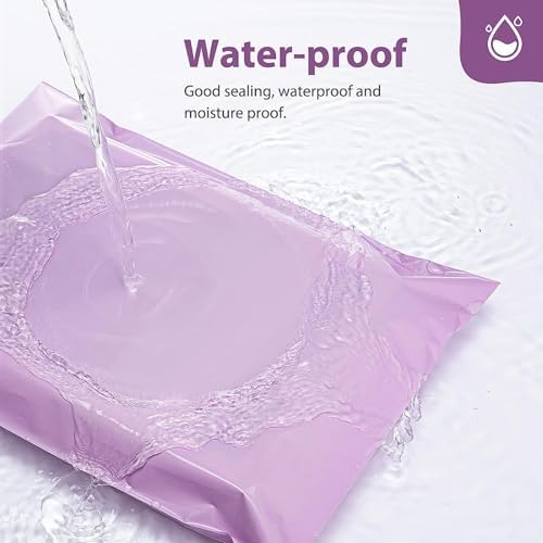 Fuxury Poly Mailers 10x13" 500 pcs, Shipping Bags Bulk for Clothes,Purple - Image 5