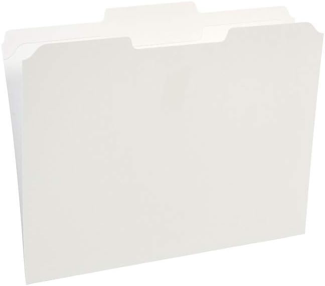 Staples Reinforced File Folders, 1/3-Cut Tab, Letter Size, White, 100/Box (ST508986-CC) - Image 4