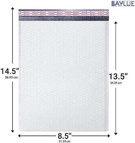 Bubble Mailers 8.5x14.5, Self Seal Poly Padded Envelopes #3, 100 Pack Bulk - Image 2