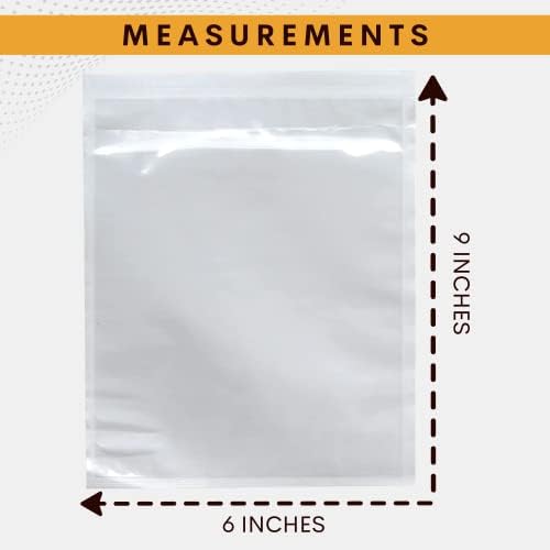 1000 Pack 6"x9" Shipping Label Sleeves – Clear Self-Adhesive Packing Slip Pouches, Waterproof Packing List Envelopes – Ideal for Shipping Documents, Mailing Labels, Invoices & Packing Slips - Image 4