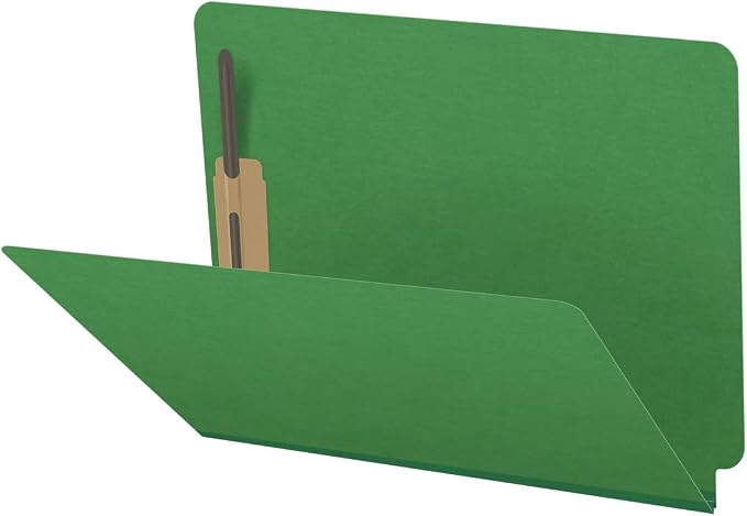 25 Pt. Pressboard Classification Folders, Full Cut End Tab, Letter Size, No Dividers, Moss Green (Box of 25) by Ecom+Folders