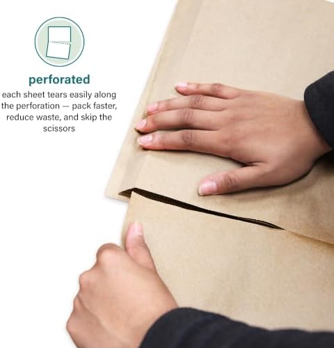 Elementree Brown Packing Paper Sheets for Moving & Shipping - 500 Count (458 Feet) - 14.5" x 11" Sheet Size - Sustainable Void Fill Packaging Made in the USA - Kraft Paper Thickness (00921) - Image 5