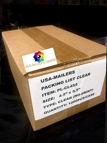 Invoice Packing Slip Pouches (4.5" x 5.5") – Clear Adhesive Envelope Bag Without Printing for Packing List Enclosed – Label Protectors, Mailing & Shipping Supplies (1,000) - Image 4