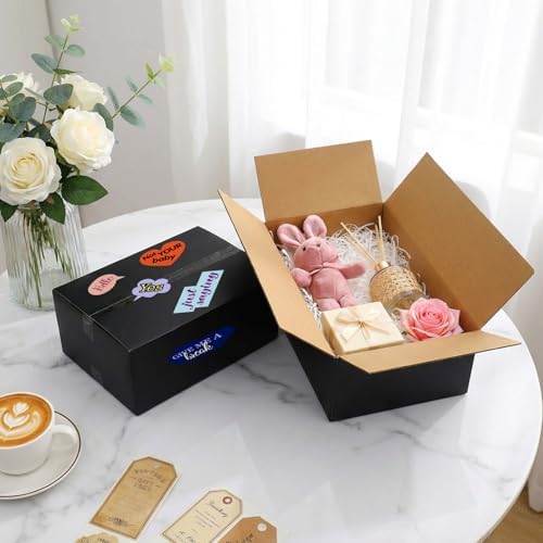 9x6x4 Black Shipping Boxes, 30 Pack Medium Mailer & Packaging Boxes for Small Business, Heavy Duty Corrugated Cardboard, Perfect for Mailing & Shipping - Image 4