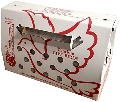'Vented' Singles Live Chicken Shipping Boxes (20 pack) by PinnonHatchFarms