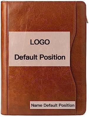 YIWEN Personalized Leather 3 Ring Binder Portfolio for 8.5 x 11” Notepad by YIWEN