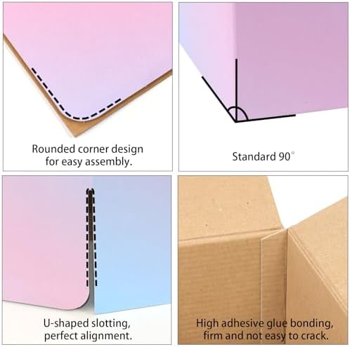 FORBFAN 10 x 7 x 6 Shipping Boxes, 30 Pack Corrugated Cardboard Mailing Boxes for Small Business, Colorful Packing Boxes for Shipping & Storage - Image 4