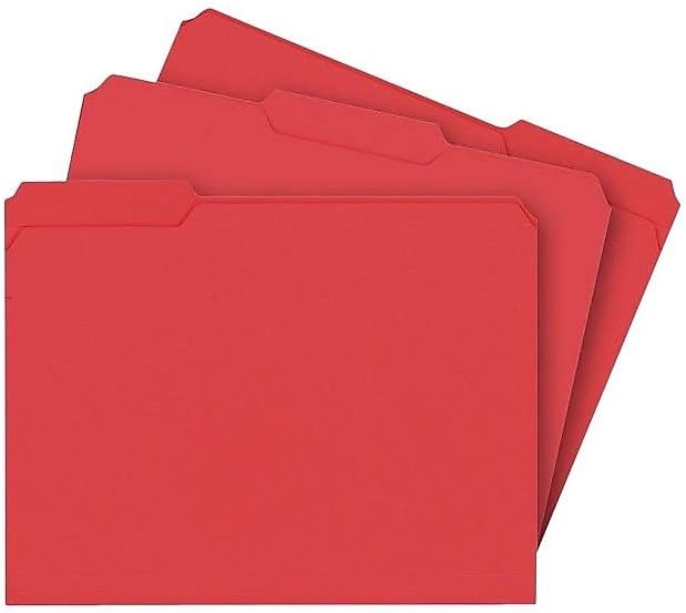 Staples Reinforced File Folders, 1/3-Cut Tab, Letter Size, 100/Box (ST508994-CC) - Image 2